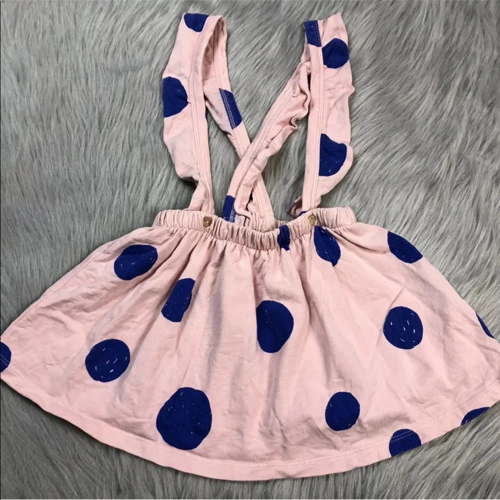 Zara 3-4 Years Pink Polka Dot Flutter Jumper Dress